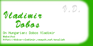 vladimir dobos business card